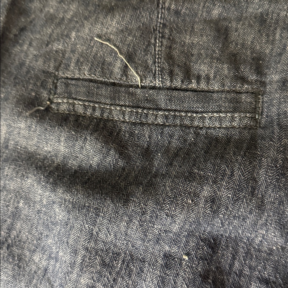 Pilcro-anthropology Stylish Denim linen Wide-Leg Pants - Picture 6 of 10